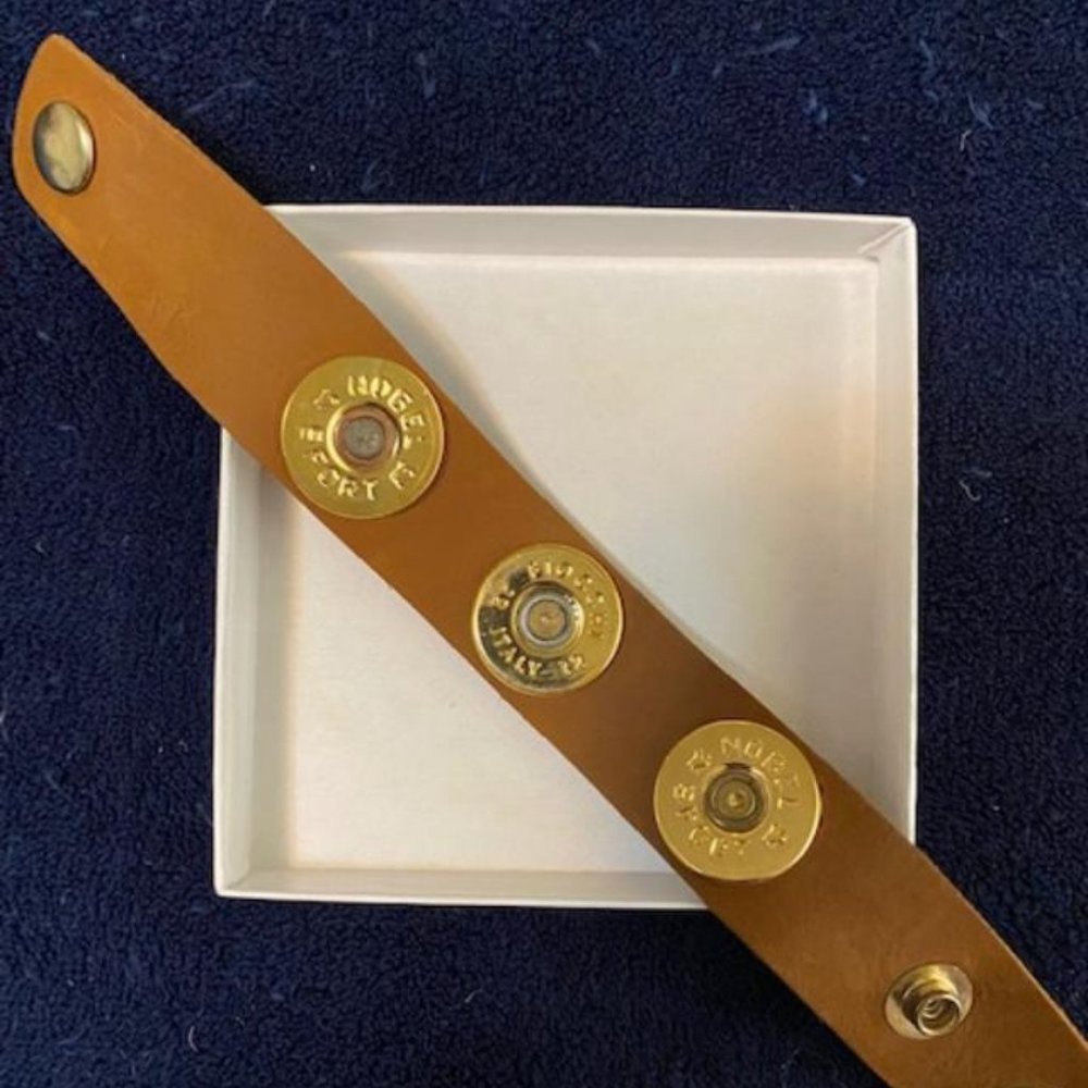 Women's faux leather bracelet.